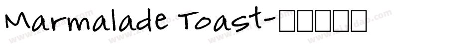 Marmalade Toast字体转换